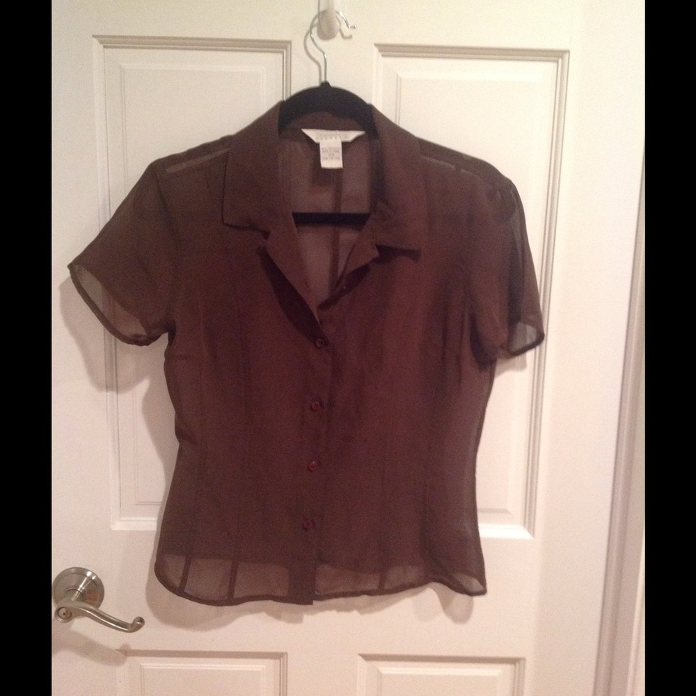 Express Brown short sleeve top